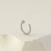 Rock Punk Solid Color Alloy Plating Lip Stud Nose Ring main image 6