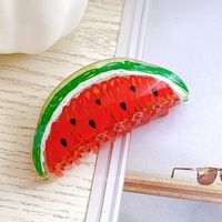 Cute Strawberry Pineapple Watermelon Arylic Hair Claws sku image 1