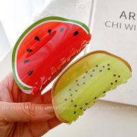 Cute Fruit Watermelon Resin Hair Claws main image 2