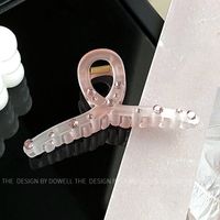 Sweet Gradient Color Bow Knot Resin Inlay Rhinestones Hair Claws sku image 13