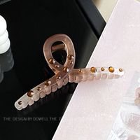 Sweet Gradient Color Bow Knot Resin Inlay Rhinestones Hair Claws sku image 16