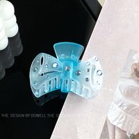 Sweet Gradient Color Bow Knot Resin Inlay Rhinestones Hair Claws sku image 11