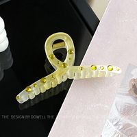 Sweet Gradient Color Bow Knot Resin Inlay Rhinestones Hair Claws sku image 14