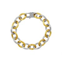 Retro Oval Titanium Steel Plating 18k Gold Plated Bracelets Earrings sku image 3