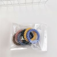 Casual Korean Style Solid Color Plastic Resin Hair Tie sku image 3