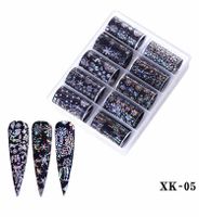 Fashion Starry Sky Paper Nail Decoration Accessories 1 Set Nail Supplies sku image 25
