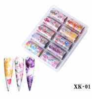 Fashion Starry Sky Paper Nail Decoration Accessories 1 Set Nail Supplies sku image 21