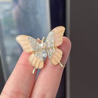 Sweet Butterfly Alloy Artificial Pearls Women's Brooches sku image 39