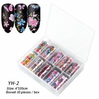 Fashion Starry Sky Paper Nail Decoration Accessories 1 Set Nail Supplies sku image 32