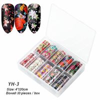 Fashion Starry Sky Paper Nail Decoration Accessories 1 Set Nail Supplies sku image 33