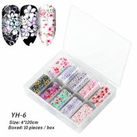 Fashion Starry Sky Paper Nail Decoration Accessories 1 Set Nail Supplies sku image 36