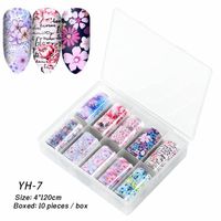 Fashion Starry Sky Paper Nail Decoration Accessories 1 Set Nail Supplies sku image 37