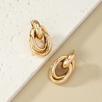 Simple Style Solid Color Alloy Women's Ear Studs main image 2