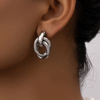 Simple Style Solid Color Alloy Women's Ear Studs main image 6