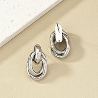 Simple Style Solid Color Alloy Women's Ear Studs main image 9