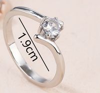 Classic Style Round Titanium Steel Artificial Gemstones Rings In Bulk sku image 9