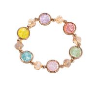 Simple Style Water Droplets Glass Stone Alloy Wholesale Bracelets main image 3
