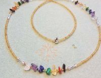 Commute Round Glass Mother Pearl Shellfish Beaded Women's Necklace sku image 1