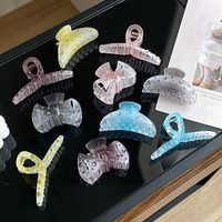Sweet Gradient Color Bow Knot Resin Inlay Rhinestones Hair Claws main image 1