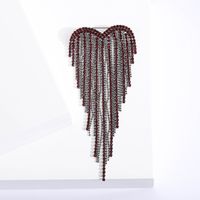 Casual Shiny Heart Shape Alloy Tassel Inlay Rhinestones Women's Brooches sku image 4