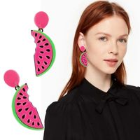Cute Fruit Arylic Women's Drop Earrings sku image 2