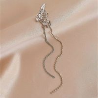Dulce Mariposa Aleación Borla Enchapado Embutido Diamantes De Imitación Mujeres Pinzas Para Las Orejas sku image 7