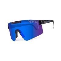 Hip-hop Exaggerated Punk Gradient Color Pc Special-shaped Mirror Clips Sports Sunglasses main image 3