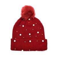 Unisex Commute Solid Color Embroidery Eaveless Wool Cap main image 4
