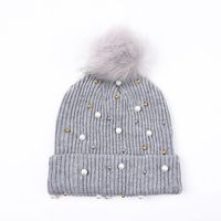 Unisex Commute Solid Color Embroidery Eaveless Wool Cap sku image 3