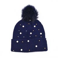 Unisex Commute Solid Color Embroidery Eaveless Wool Cap sku image 2