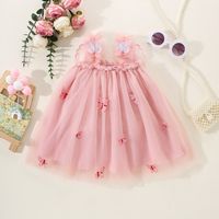 Princess Pastoral Butterfly Cotton Girls Dresses main image 5