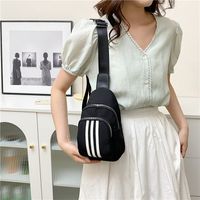 Women's Streetwear Stripe Nylon Waist Bags main image 6