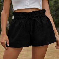 Femmes Du Quotidien Décontractée Couleur Unie Shorts Pantalons Décontractés Pantalon Large main image 2