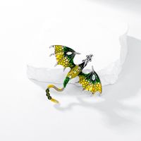 Streetwear Dragon Alloy Inlay Rhinestones Unisex Brooches main image 3