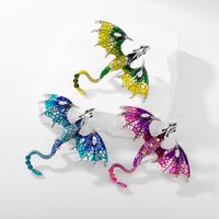 Streetwear Dragon Alloy Inlay Rhinestones Unisex Brooches main image 1