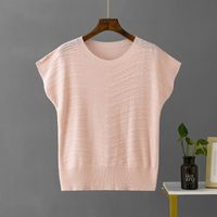 Women's T-shirt Sleeveless T-shirts Casual Classic Style Solid Color sku image 3