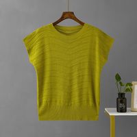 Women's T-shirt Sleeveless T-shirts Casual Classic Style Solid Color sku image 6