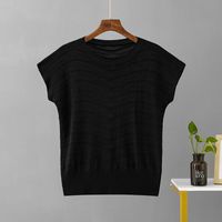 Women's T-shirt Sleeveless T-shirts Casual Classic Style Solid Color sku image 2