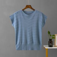 Women's T-shirt Sleeveless T-shirts Casual Classic Style Solid Color sku image 5