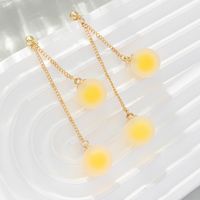 1 Pair Ig Style Korean Style Circle Chain Arylic Drop Earrings main image 6