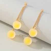 1 Pair Ig Style Korean Style Circle Chain Arylic Drop Earrings main image 5