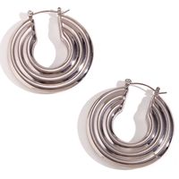 1 Pair Basic Simple Style Classic Style Solid Color Plating Stainless Steel 18k Gold Plated Earrings sku image 1
