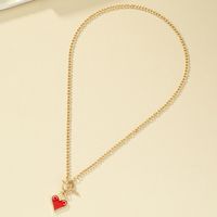 Modern Style Heart Shape Alloy Plating Women's Pendant Necklace main image 5
