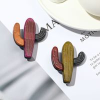 Cute Cactus Arylic Women's Brooches main image 6