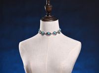 Vintage Style Geometric Alloy Inlay Turquoise Women's Choker sku image 1