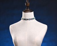 Elegant Geometric Alloy Inlay Turquoise Women's Necklace sku image 1