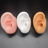 [a Ear Type] Soft Silicone Human Ear Model Ear Cleaning Teaching Medical Display Supplies Earrings Headset Fake Ear main image 2