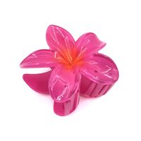 Sweet Flower Transparent Plastic Resin Hair Claws sku image 4