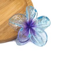 Sweet Flower Transparent Plastic Resin Hair Claws sku image 6