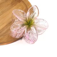 Sweet Flower Transparent Plastic Resin Hair Claws sku image 8